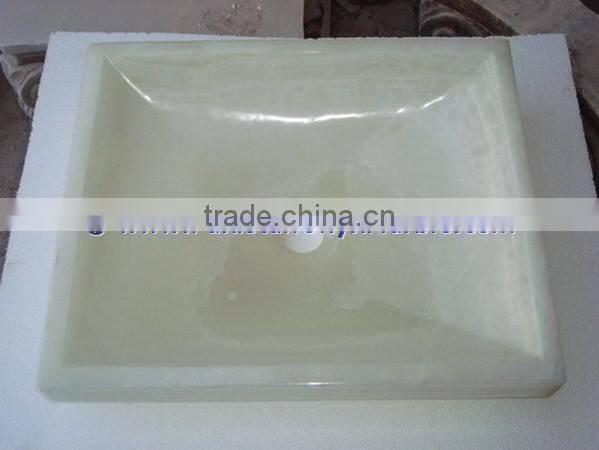 Stylaish PURE WHITE ONYX RECTANGLE SINKS AND BASINS