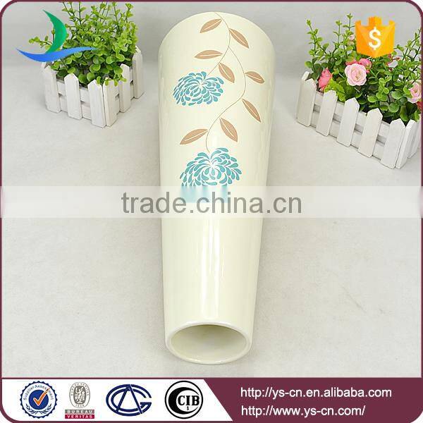 Ivory Tall Ceramic Vase Wedding Decoration