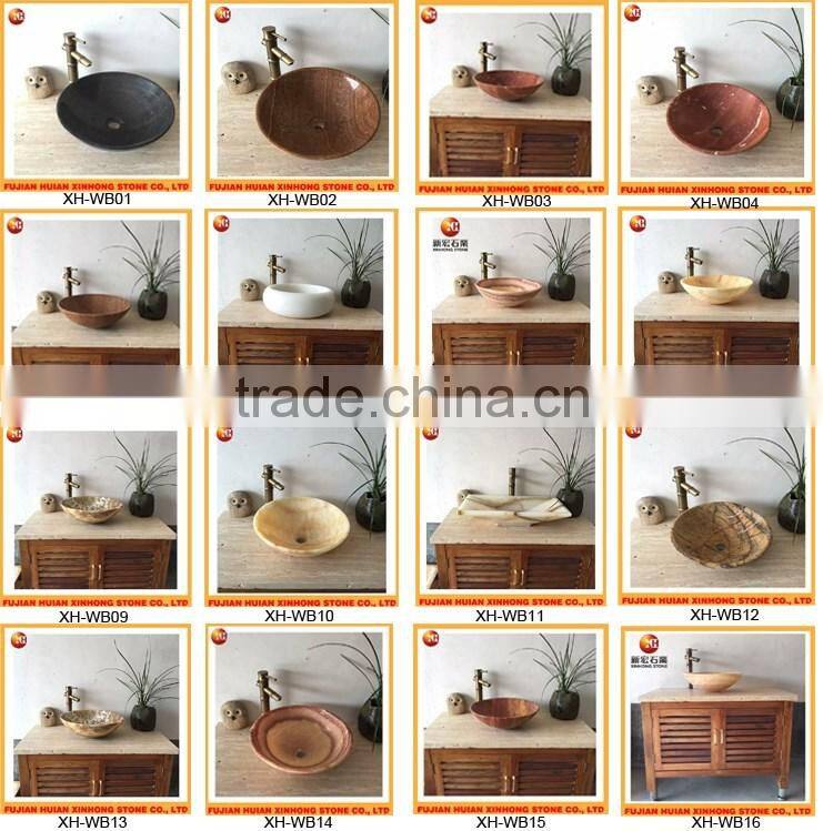 irregular shape granite stone basin with high polished