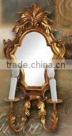 Wooden classical hand carved wall mirror, MOQ:1PCS(B70113)