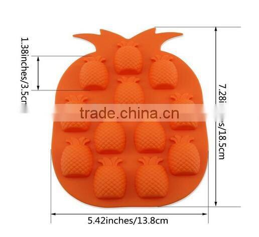 Pineapple Shape Silicone Ice Cube Tray
