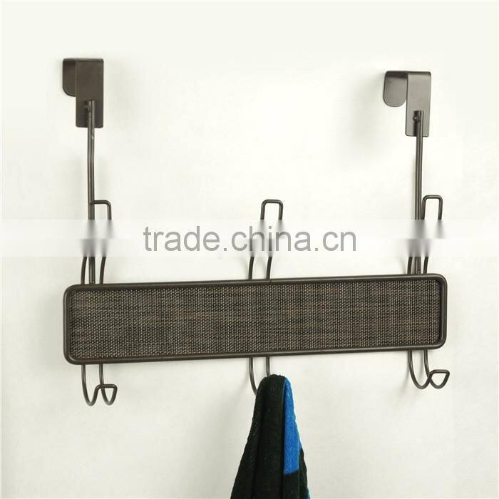 New Metal Wall Rack, 3 Hooks, Bronze