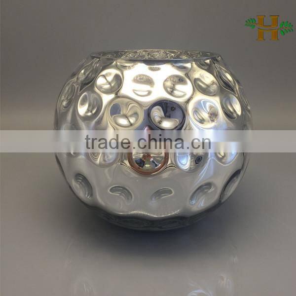 Mercury glass vase,silver or gold color glass vase