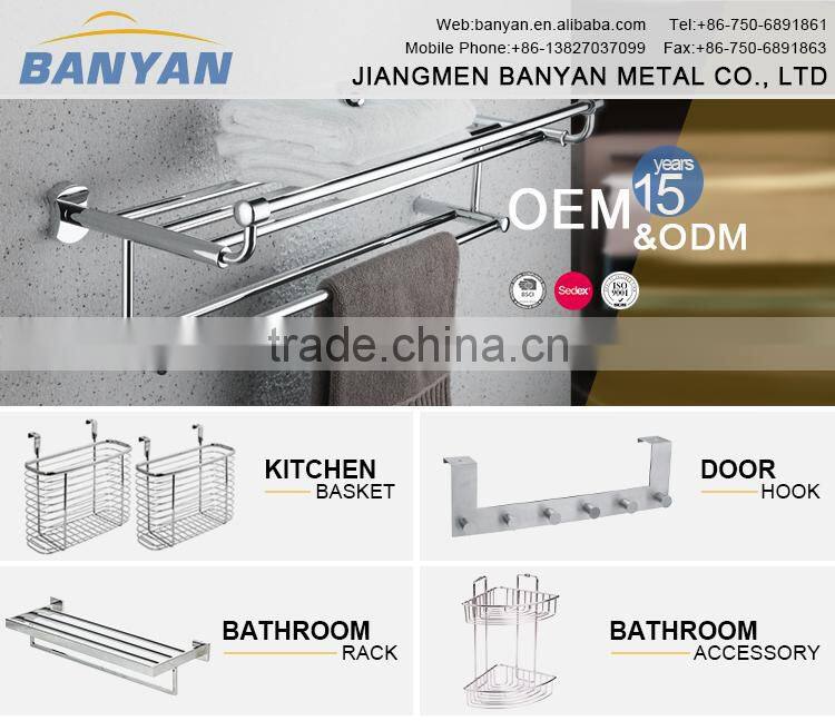 2016 Wall-mounted Polish Stainless Steel Toilet Paper Holder