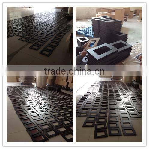 Trade Assurance custom retro engraved handmade painted wooden photo frame