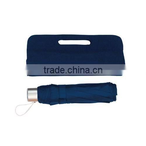 Manual folding umbrella with bag packing