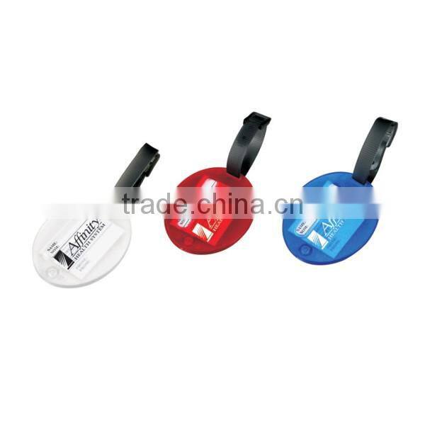Custom logo plastic luggage tag