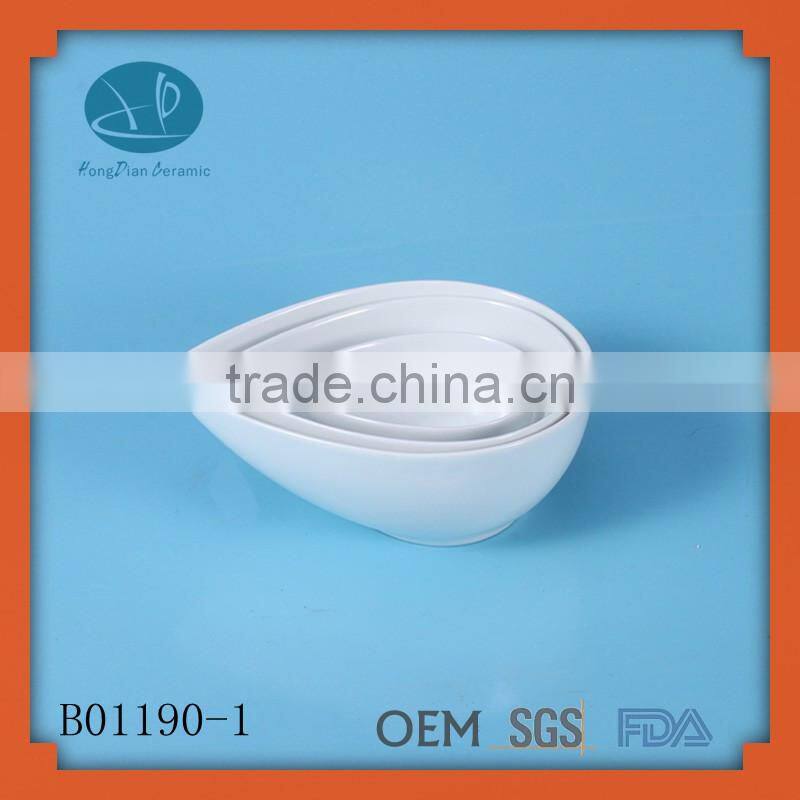 tear drop shaped porcelain bowls ,serving bowl set