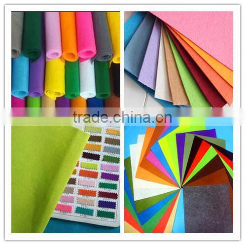 15111414 factory directly selling abundant colors 1mm thick felt sheet non woven needle punch felt sheet, hard & soft felt