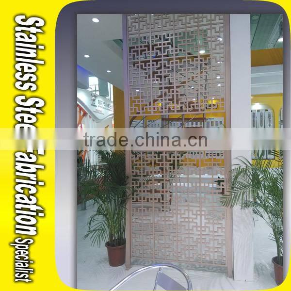 Customized Decorative Metal Room Divider Screen Partition For Interior Decoration