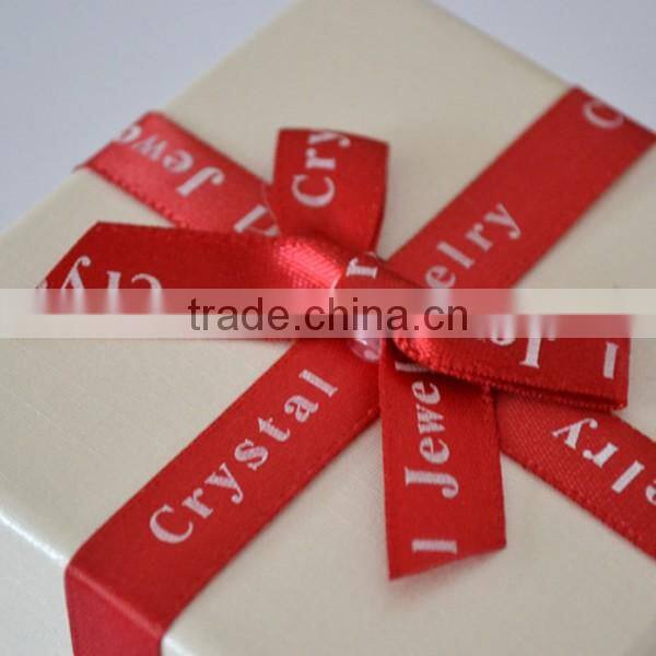 Superior carton boxe With ribbon , up and down covered carton packaging for jewelry
