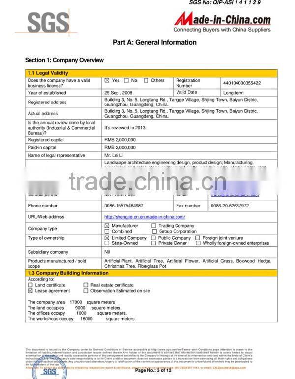 SJLJ013383 artificial succulent plants for wall / wedding / hotel decoration