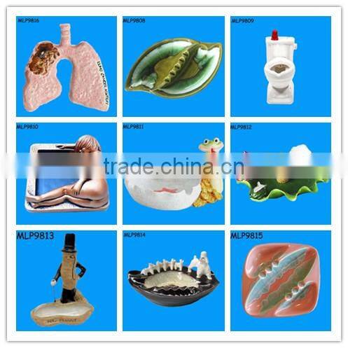 Rectangle ceramic horse Outdoor cheap ashtray bin