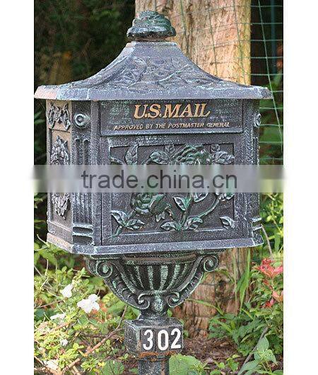 Customised Outdoor Newspaper sand Casting Aluminum American Mail Box