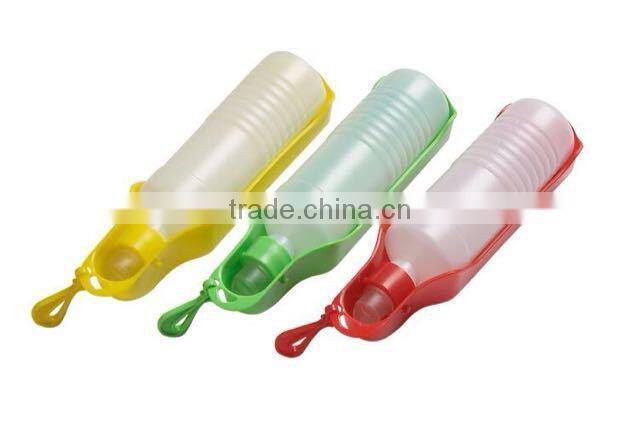 Plastic Water Feeding Bowl Cat DogTravel Pet Drinking Bottle Bowl/pet water bottle