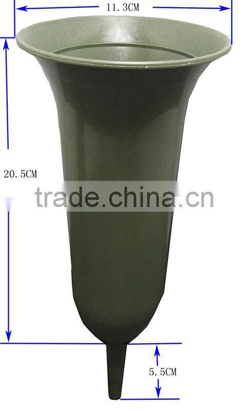 Horn green cone flower pot