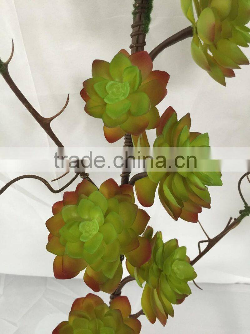 artificial succulent plant garland