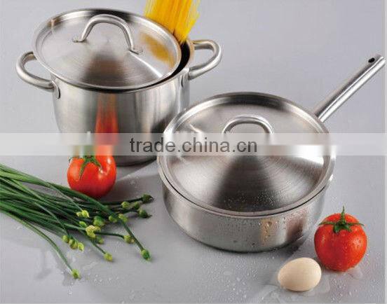 Stainless steel high-quality 12pieces cooking pot set