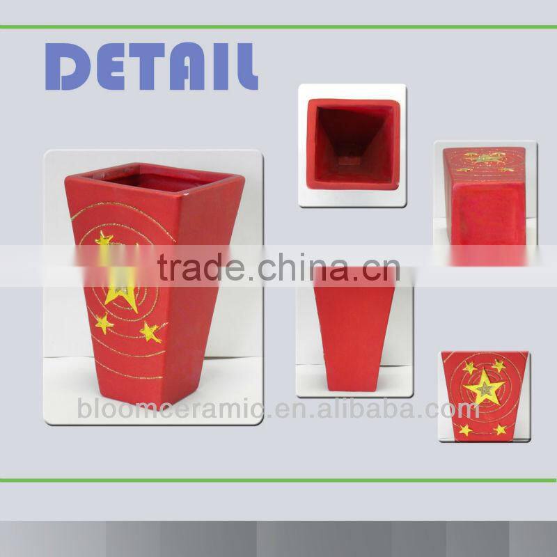 Ceramic christmas design pot