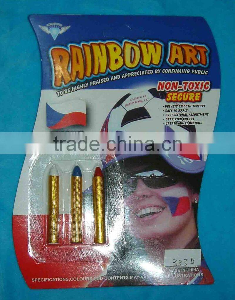 fans safe face paint crayon, safety face paint stick for kids and adult use