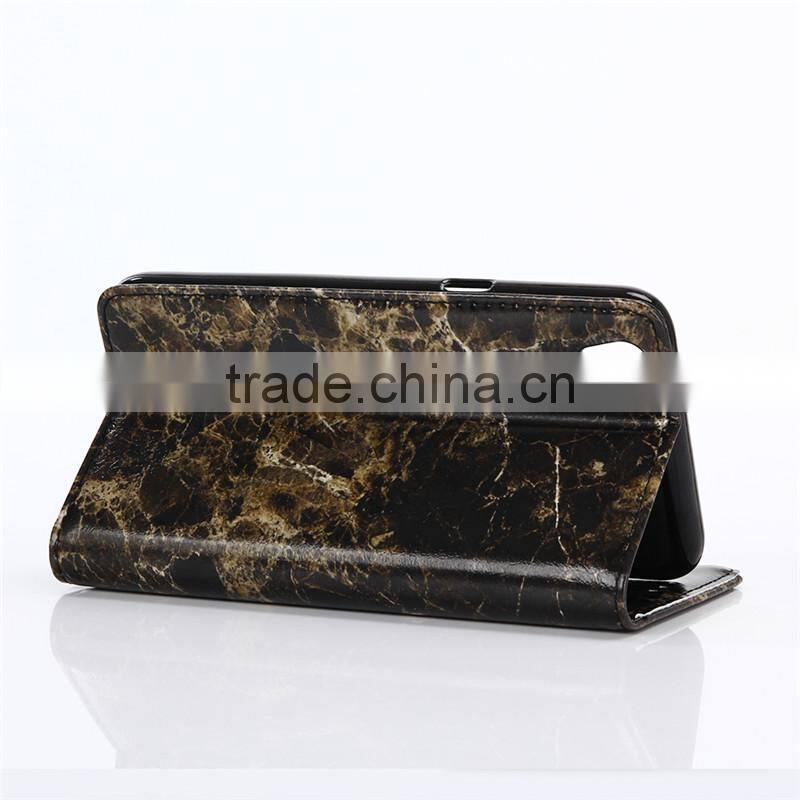 Noble design high quality marble PU card bumper/pocket cell phone case for LG