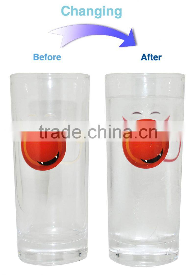 manufacturer promotional gifts cold sensitive color changing glass cup