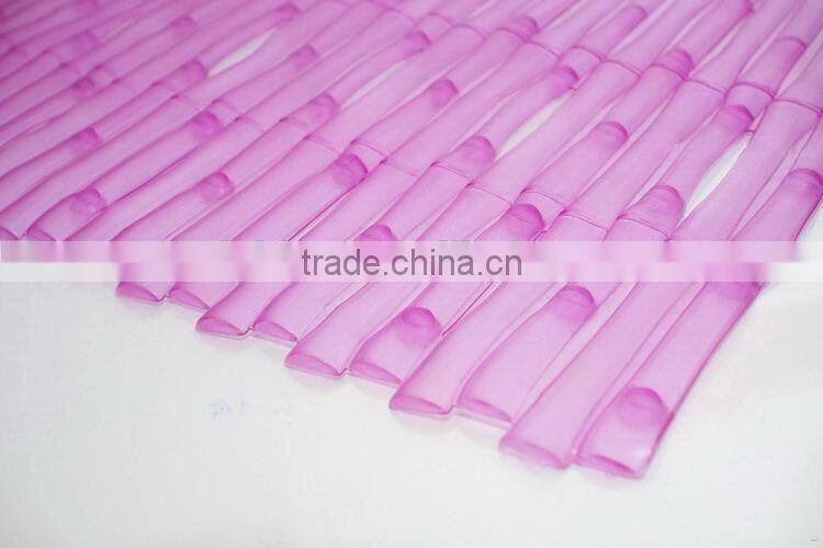 Fashionable professional anti slip pvc gridding bottom bath mat
