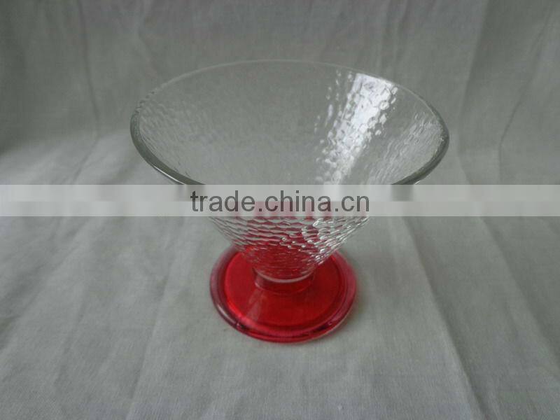Wholesale clear Ice cream glass cup