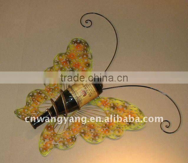 wall wine holder beautiful butterfly (J095)