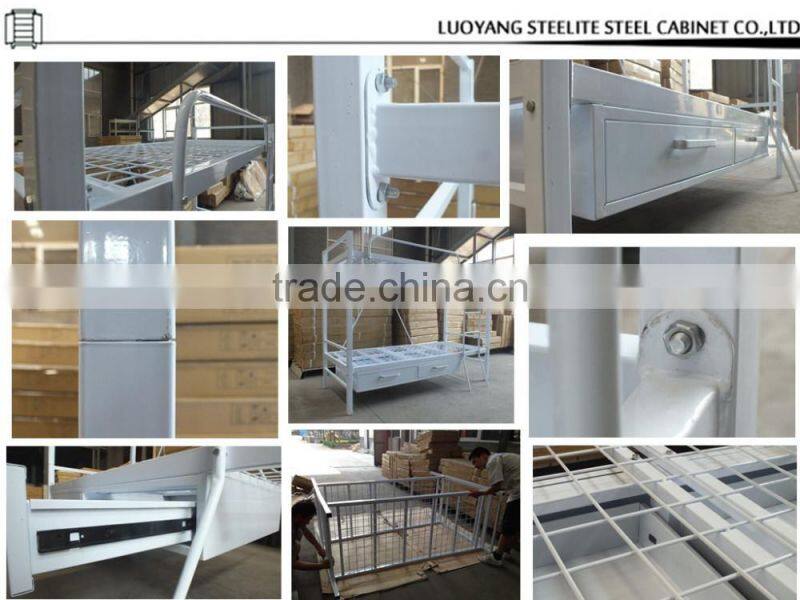 Iron Metal Type and Home Bed Specific Use Steel Bunk Bed