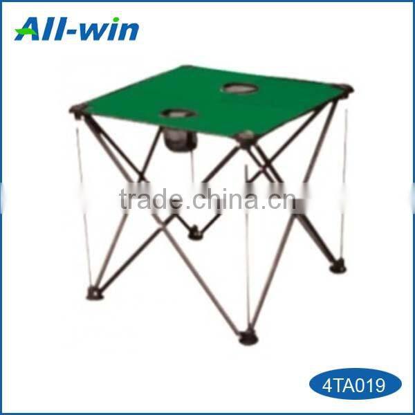 hot sale outdoor foldable 600D cloth PVC coated camping table