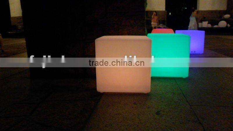 rechargable colorful led cube chair ES003