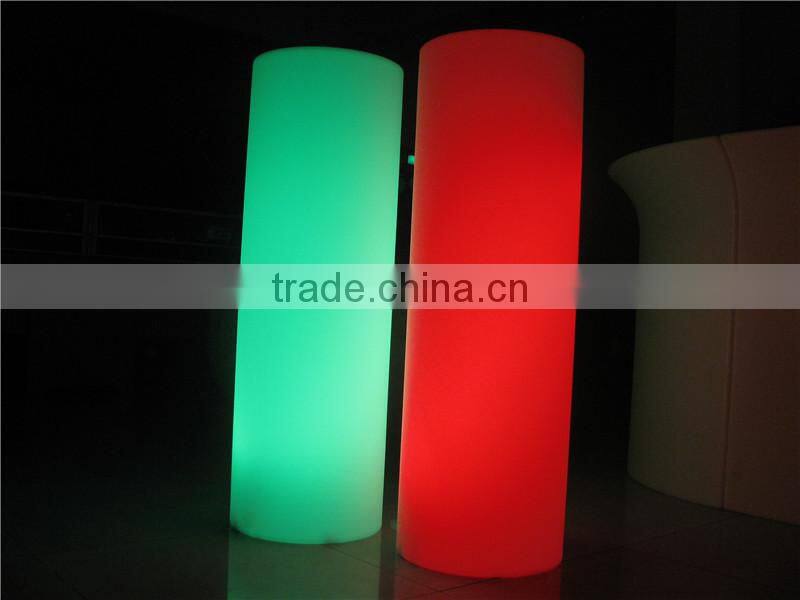 Flashionable color changing rechargeable battery event decoration led column