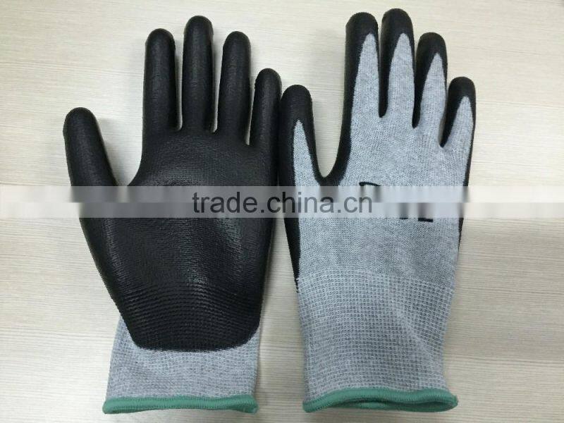 ESD gloves, 13 Gauge carbon yarn+Nylon yarn, touch gloves.
