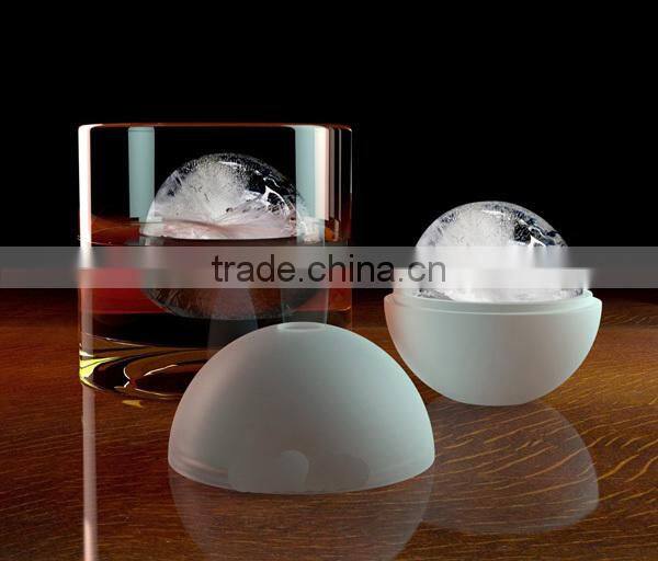 FDA 4 sphere ice balls mold christmas silicone ice cube tray