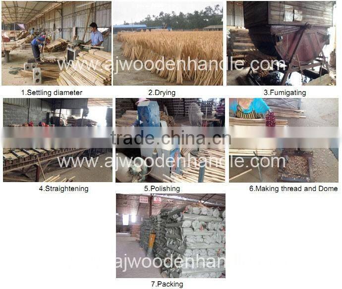 Wholesale broom stick with hole at top end good dry