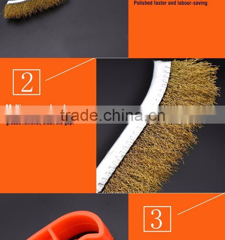 Plastic Handle Copper Wire Brush