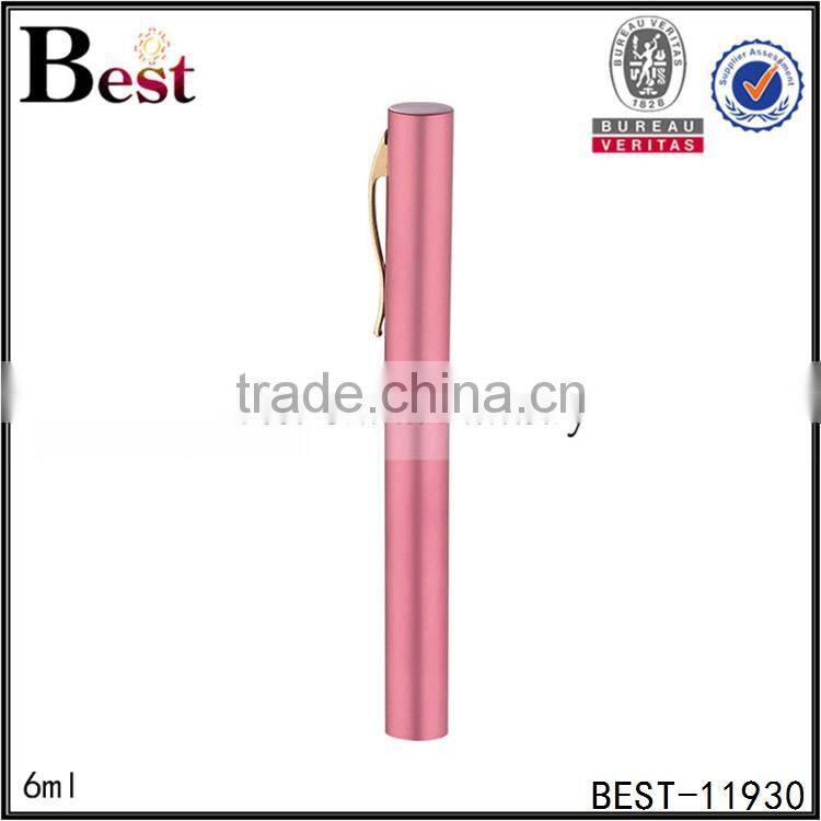 2017 high quality 6ml perfume spray bottle silver color perfume spray bottle pen shape spray bottle perfume