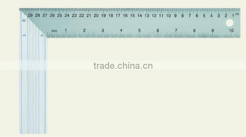 steel square ruler with aluminium handle
