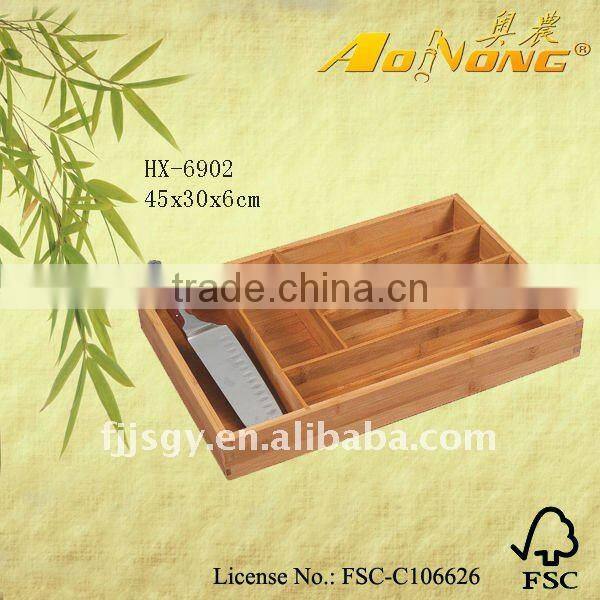bamboo knife box