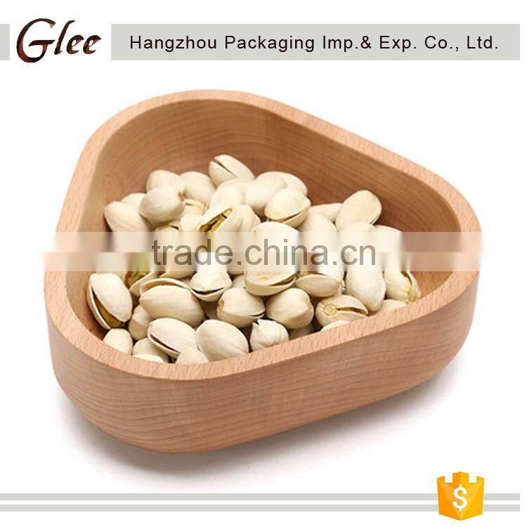 Lovely pretty unique Peanut shape ceramic fruit food snack plate for kitchen serveware