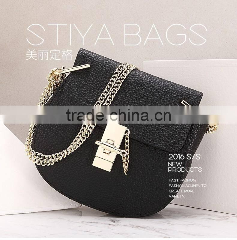 2016 new ladies fashion leather bag