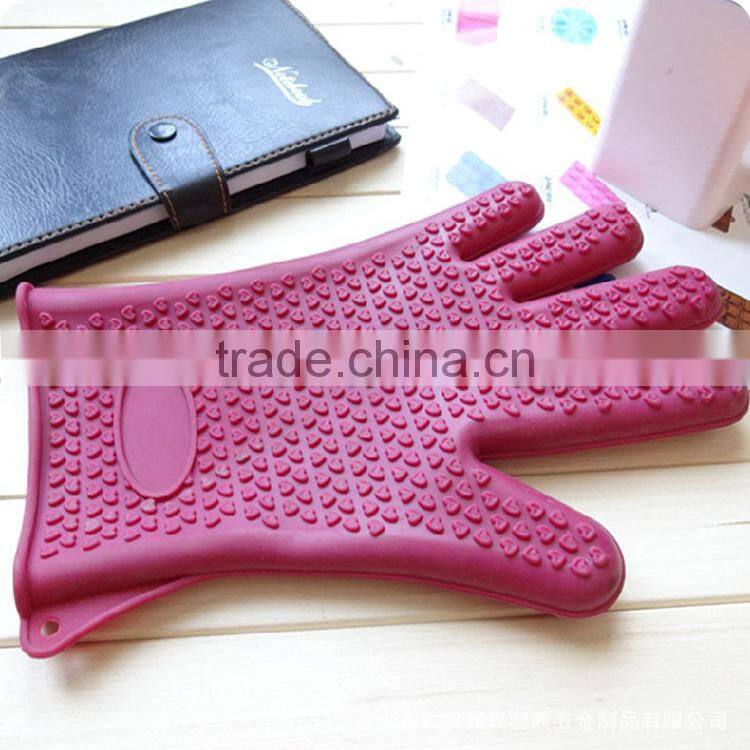 GZY 2015 waterproof high heat resistant silicone oven gloves