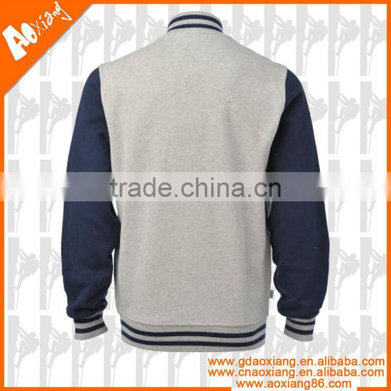 2013 New Design Cotton and Polyester Baseball Jacket For Men