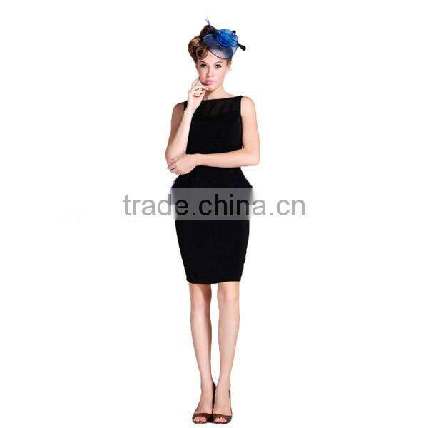 New ladies formal chiffon dress office wear under skirt dress