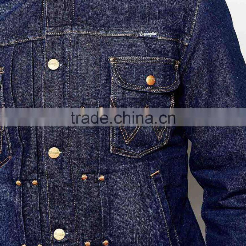 high quality men clothing jacket denim with fleece collar bulk whloesale