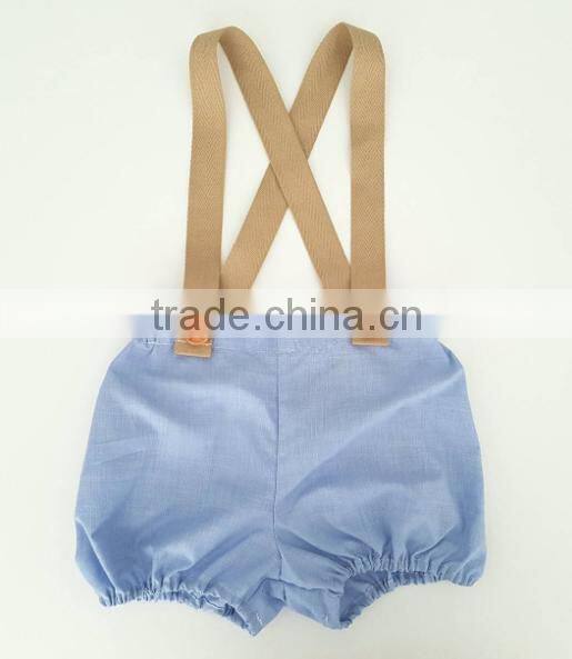 Suspender Shorts Baby Clothes Plain Color Apparel Kids Clothing Wholesale