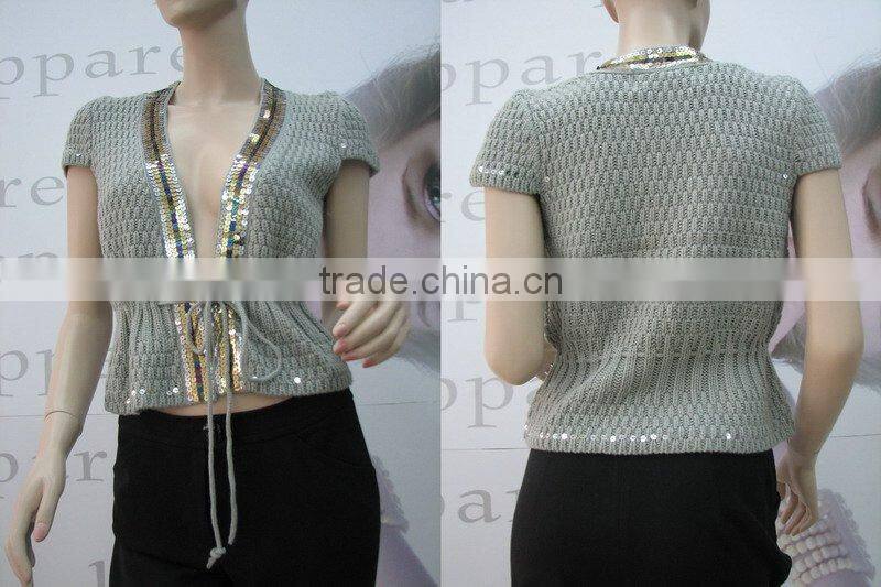 pink fashion cardigan lady sweater