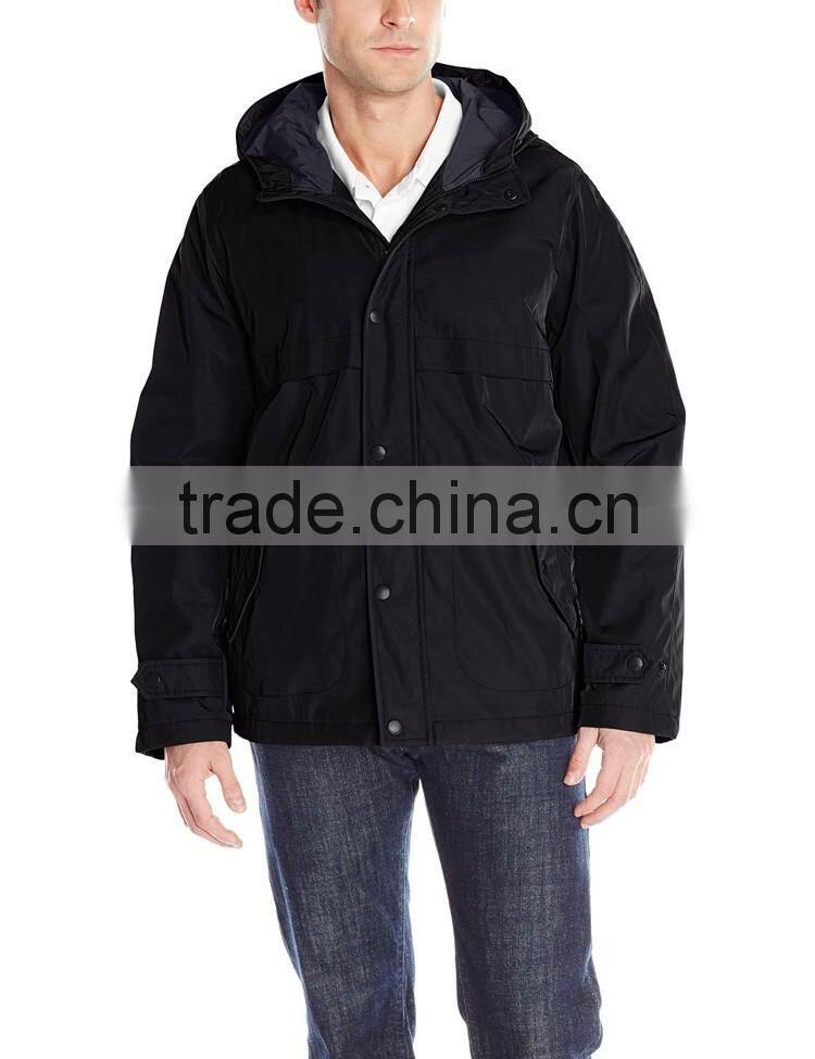 Custom varsity nylon/polyester coatches outdoor windbreaker hoodie jacket 2016