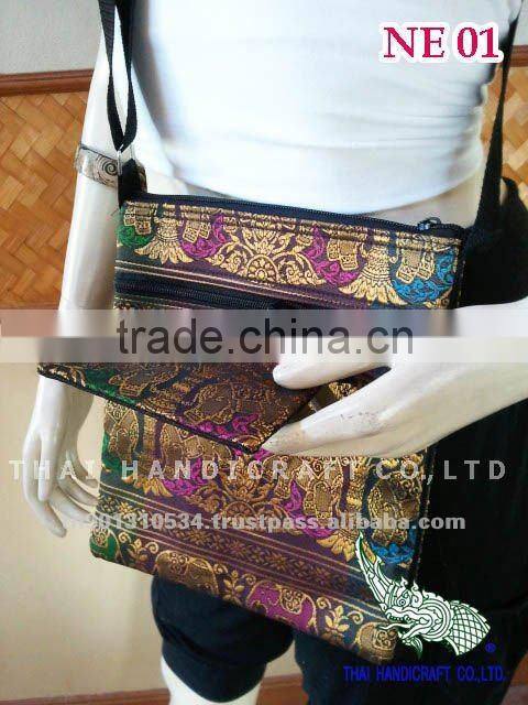Thai Silk Handmade Coin Purse Wallet Money bag Travel bag